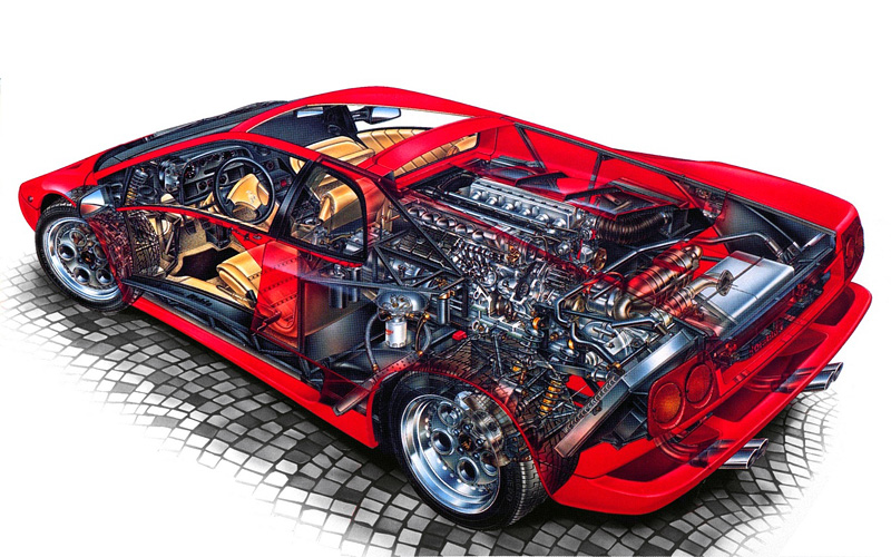 Схема Lamborghini Diablo SV